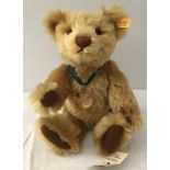 A 2001 Steiff collectors blonde teddy bear.