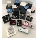 Approx. 35 boxed and packaged items of Avon costume jewellery.