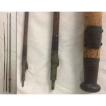 3 piece greenheart trout fishing rod a84286 by Hardy Bros c1900.
