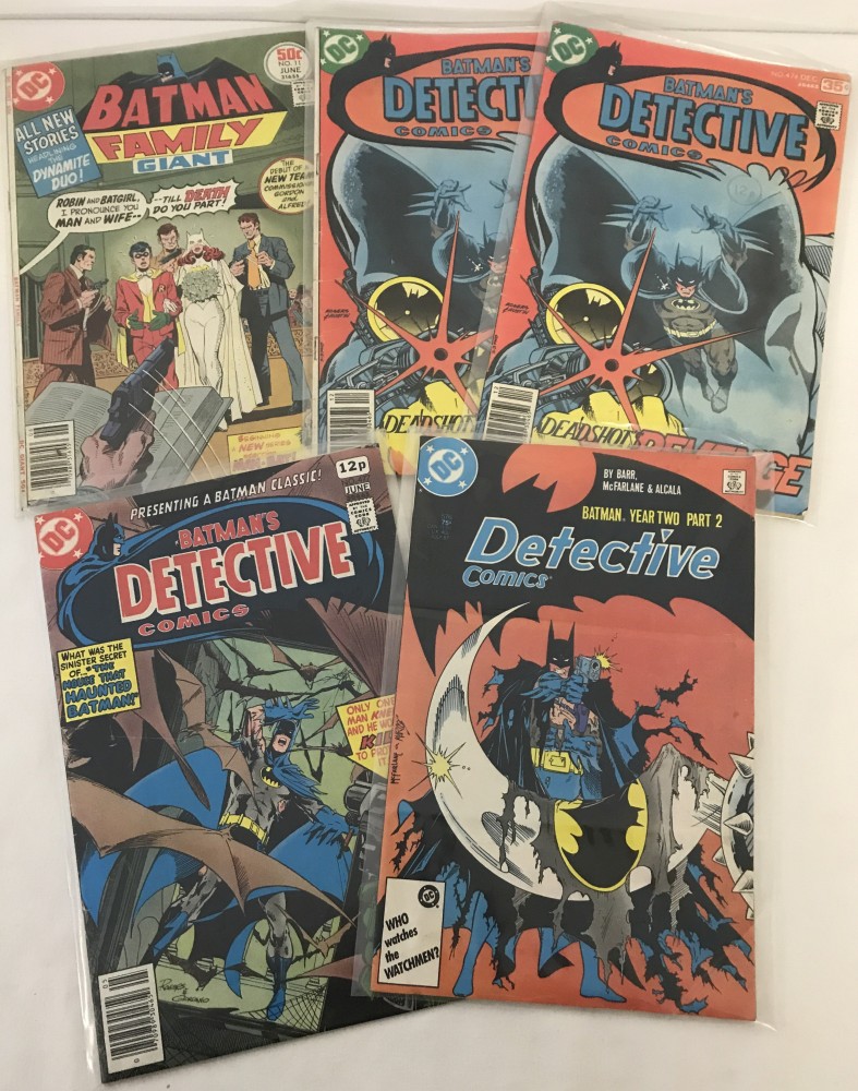 5 vintage Batman comics of note.
