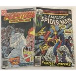 2 comic books: The Amazing Spider-Man #182 by Marvel Comics and Firestorm #3 by DC Comics.