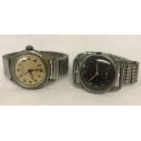2 men's vintage wristwatches.