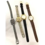 4 ladies wristwatches. To include Sekonda.