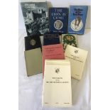 A collection of military books.