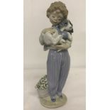 Boxed Lladro figurine #7609 "My Buddy - convalescent puppy".