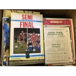 A large collection of vintage football programmes from assorted Premier and English leagues teams.