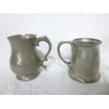 An Art Nouveau pewter tankard by Liberty