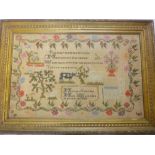 A George IV needlework rectangular sampl