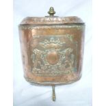 An unusual George III copper semi-circul