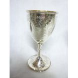 A mid-Victorian silver circular chalice/