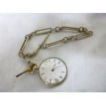 A gentleman's silver cased pocket watch