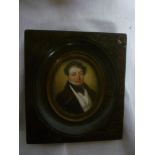 A 19th century miniature watercolour dep