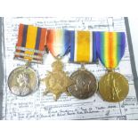 A group of medals awarded to No. 6541 Pt