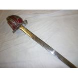 A copy Highland officers broadsword with