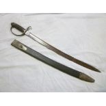 A Victorian Police sword with curved sin