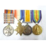 A group of four medals awarded to Sgt. E