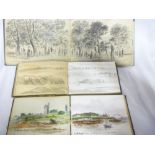 Three 19th Century artist sketchbooks co