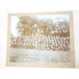 A large group photograph of D Squadron Royal 1st Devon I.