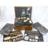 A mid-19th Century mineralogists/geologists portable mine sample testing kit,