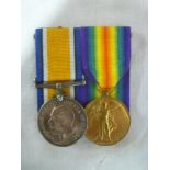 A First War pair of medals awarded to No.64433 Pte.G.Cozens R.A.M.