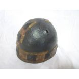 An old copy of a steel Saxon domed helmet