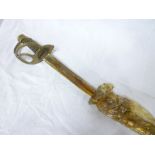 A French Light Cavalry sword with single edged blade,