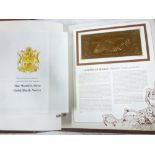 A folder album containing a collection of The Gold Bank Notes of Antigua and Barbuda - 30 bank