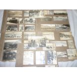 A selection of postcards and photographs depicting mining scenes in Bolivia etc