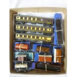 Hornby Dublo - Eight boxed wagons including pre-War examples and three unboxed Pullman coaches