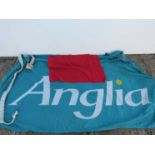 An Anglia Railway station flag and a red "stop" flag (2)