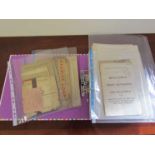 A folder containing various LNER paperwork to include regulations, lectures, telegraphs,