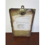 A GER clipboard with brass fastening