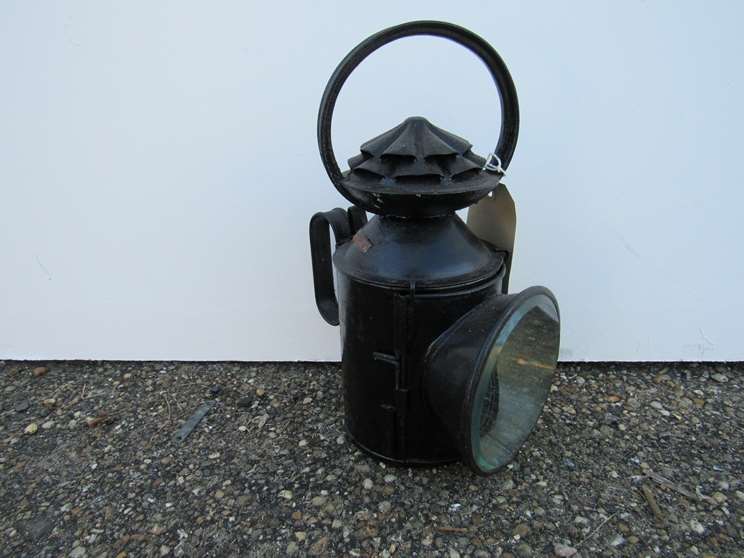 A railwayman's hand lamp with ceramic burner