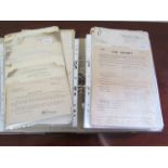 A folder containing a quantity of BRITISH RAILWAYS notices,