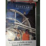 A large quantity of British Rail, Intercity and Regional Railways advertising posters