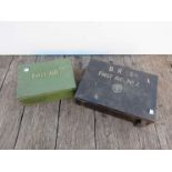 Two B.R First Aid tins, one with contents (2)
