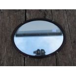 An LNER bevel edged horizontal wall mirror