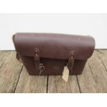 A 1950's/60's B.R leather railwayman's satchel