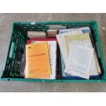 A box containing various B.R. and handbooks, rule books, track safety books etc