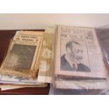 A quantity of vintage newspapers, magazines etc relating to the Royal Family and King George V death