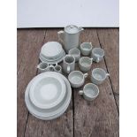 A quantity of Dudsons stoneware B.R railway tea and coffee wares, stamped British Railways
