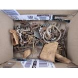 A box of railway keys relating to East Anglian stations