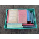 A box containing various BRITISH RAILWAYS books and paperwork to include rule books,