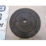 A cast iron building plate "P.Stead, 1840"