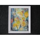 ALAN BOURNE (XX) SWAC: A signed abstract still life painting, framed and glazed, image size,