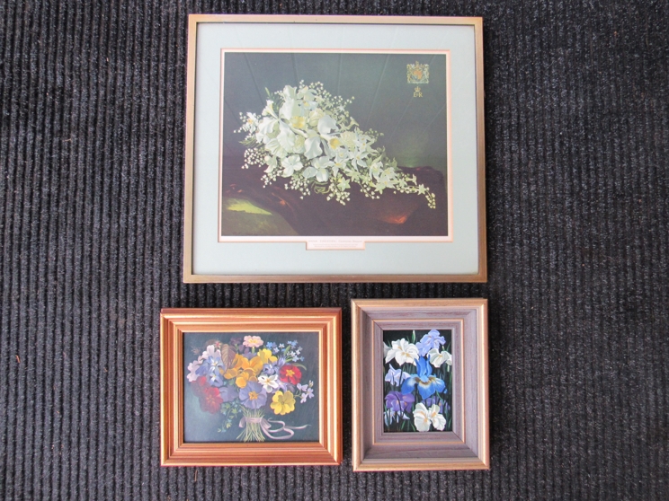 ANNA ZINKEISEN (1901-1976) Two framed oils on board of floral still life scenes,