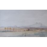 KENNETH HOLMES: (1902-1994) A framed and glazed watercolour, Arkansas valley, Colorado,