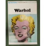 The Tate Gallery - Andy Warhol 1971 original poster for Marilyn Monroe 1964. Curwen Press.
