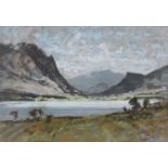 AUBREY PHILLIPS: (b.1920) Pastel entitled 'LILY NANTLE: SNOWDONIA' signed and dated lower right, 71.