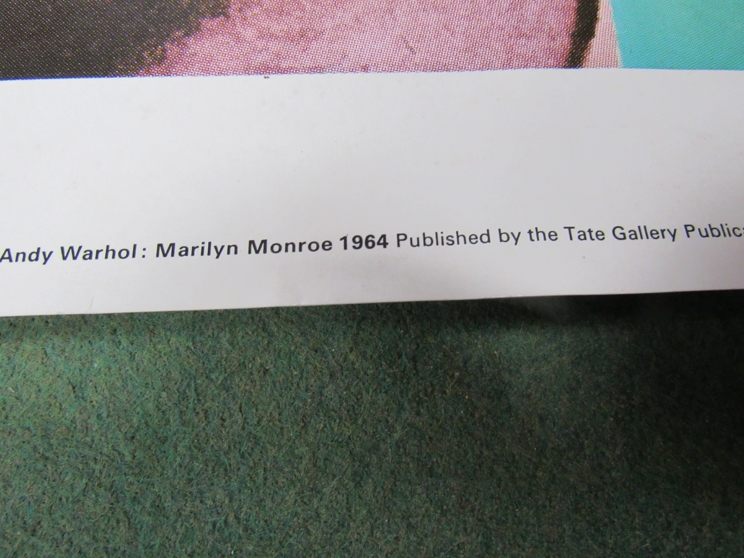 The Tate Gallery - Andy Warhol 1971 original poster for Marilyn Monroe 1964. Curwen Press. - Image 2 of 5